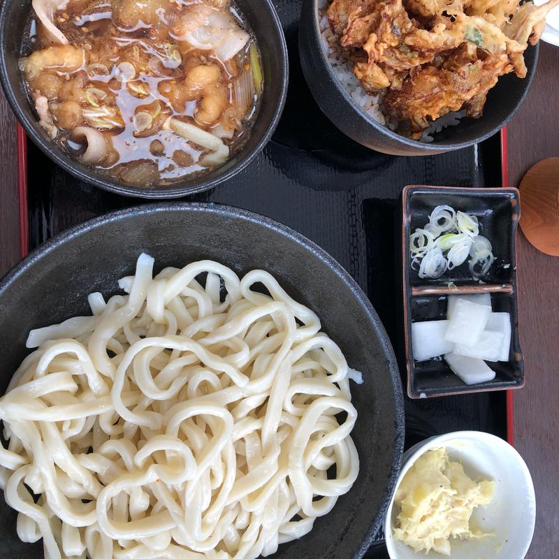 肉汁うどんセット　並盛(肉汁うどん 森製麺所 )