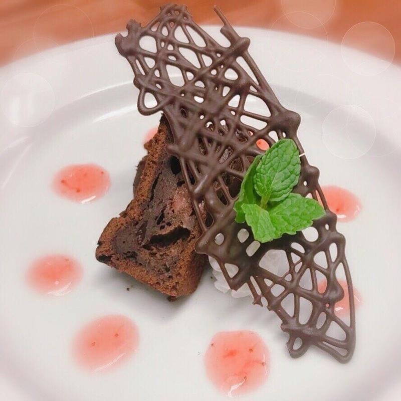 イチゴのガトーショコラ(cafe＆bar natural stance)