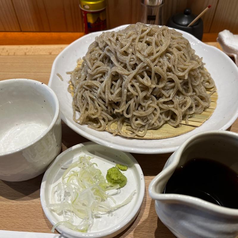 もりそば黒 大盛(信州十割そば てん)