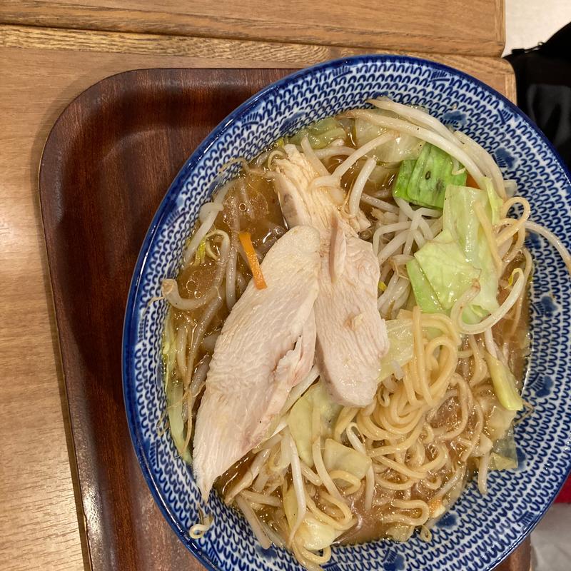 とんさいらーめん味噌を鶏肉に変更(麺処直久 大久保店 （ナオキュウ）)