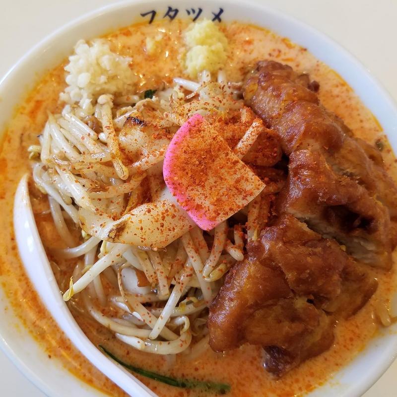 辛い排骨タンメン(極濃湯麺 フタツメ 伊勢崎店)