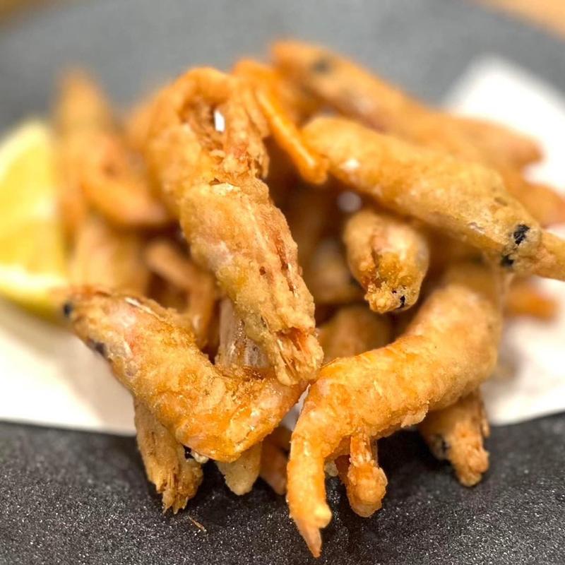 甘海老の唐揚げ(極楽うどんTKU AWAZA)