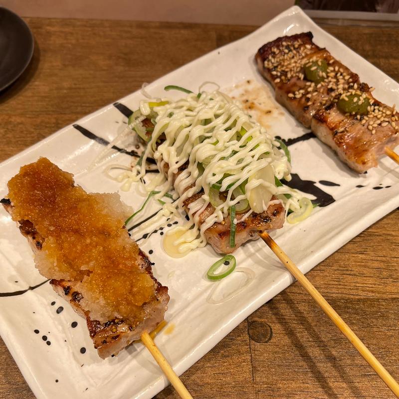 豚バラ三種盛り合わせ(大黒　むつみ小路店)