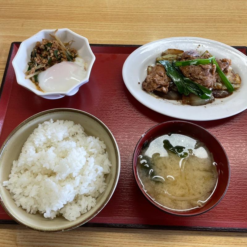 回鍋肉　台湾ミンチ定食(ふくふく二の宮食堂 )