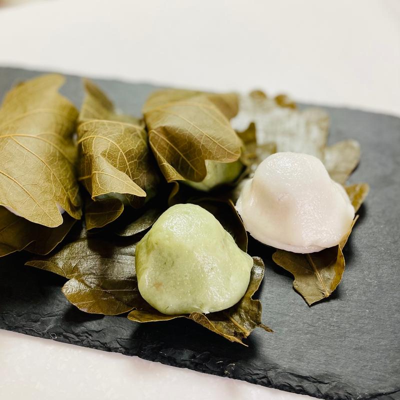 柏餅　こしあん・つぶあん(音季菓子処 青柳)