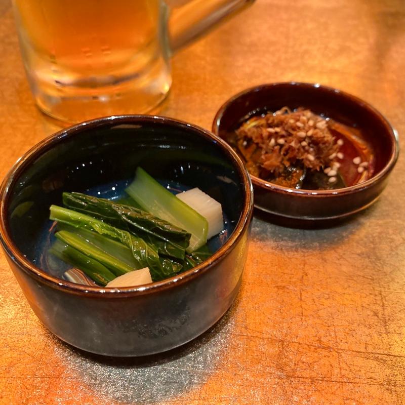 お通し(酒とおばんざいと蕎麦かぶと)