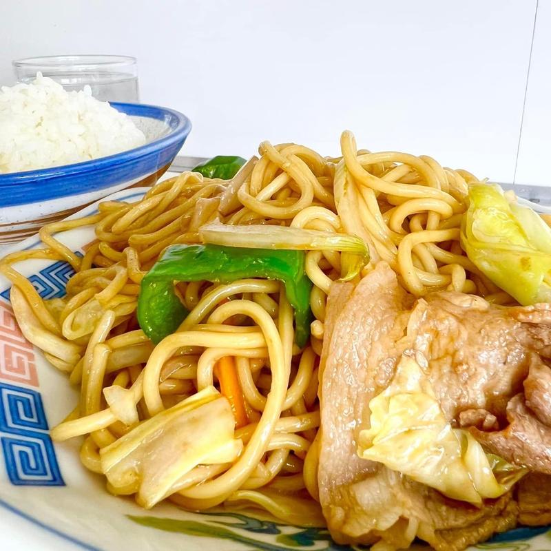 焼きそば ライス(お食事処 むつみ)