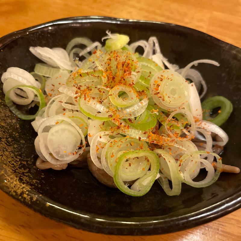 ネギだくうな肝ポン酢(うな串 焼鳥 う福 恵比寿)