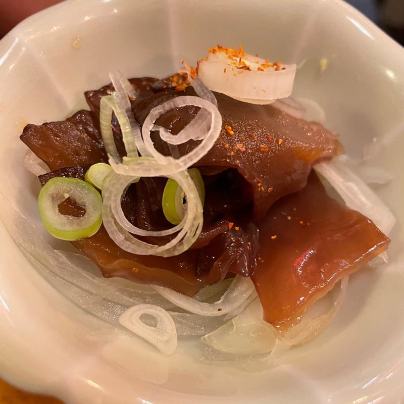 生きくらげポン酢(うな串 焼鳥 う福 恵比寿)