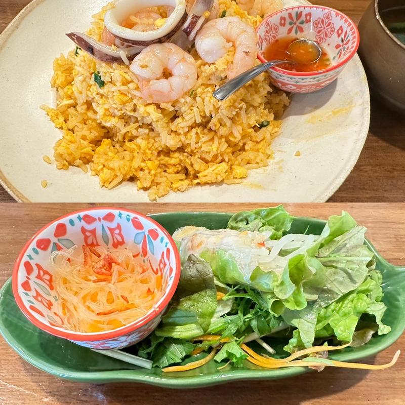 カオパットクン(タイ料理 タラート)