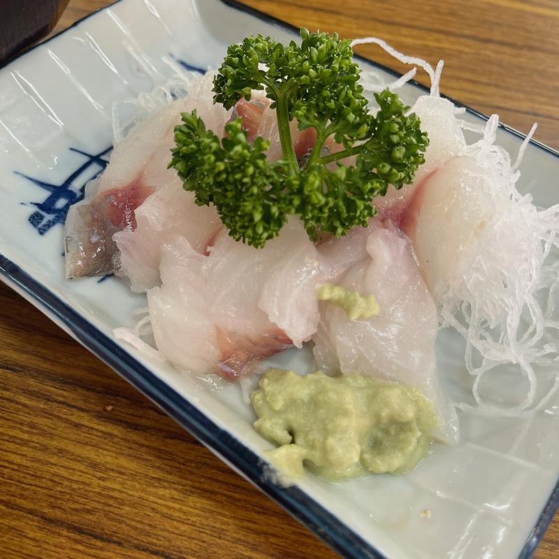 ほうぼう刺身(ニコニコドライブイン)