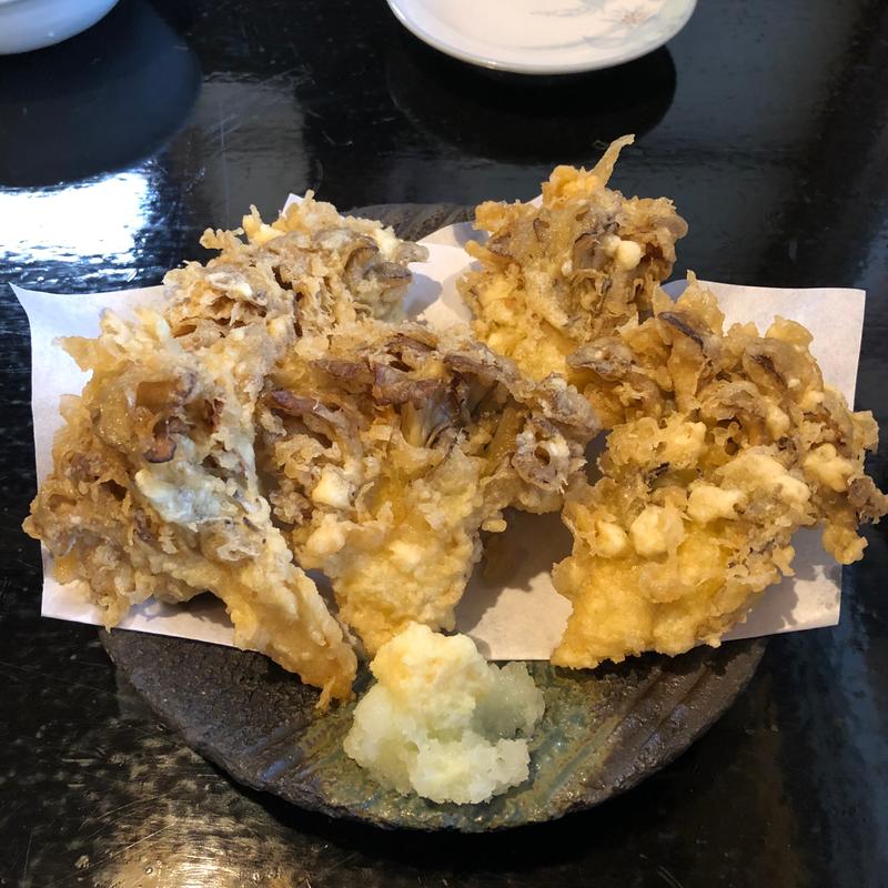 舞茸天麩羅(手打そば 八蔵)