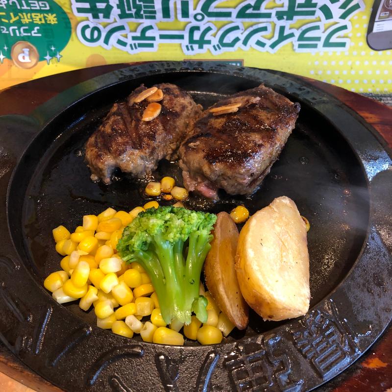 爆弾ハンバーグ(フライングガーデン 足利店)