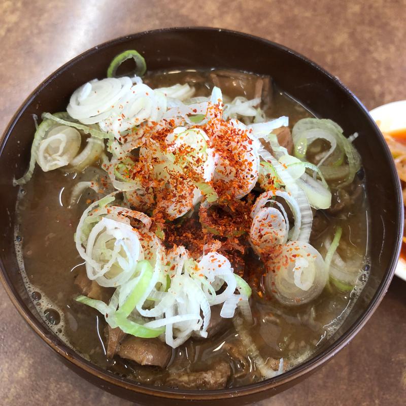 もつ煮(くるまやラーメン 足利店)