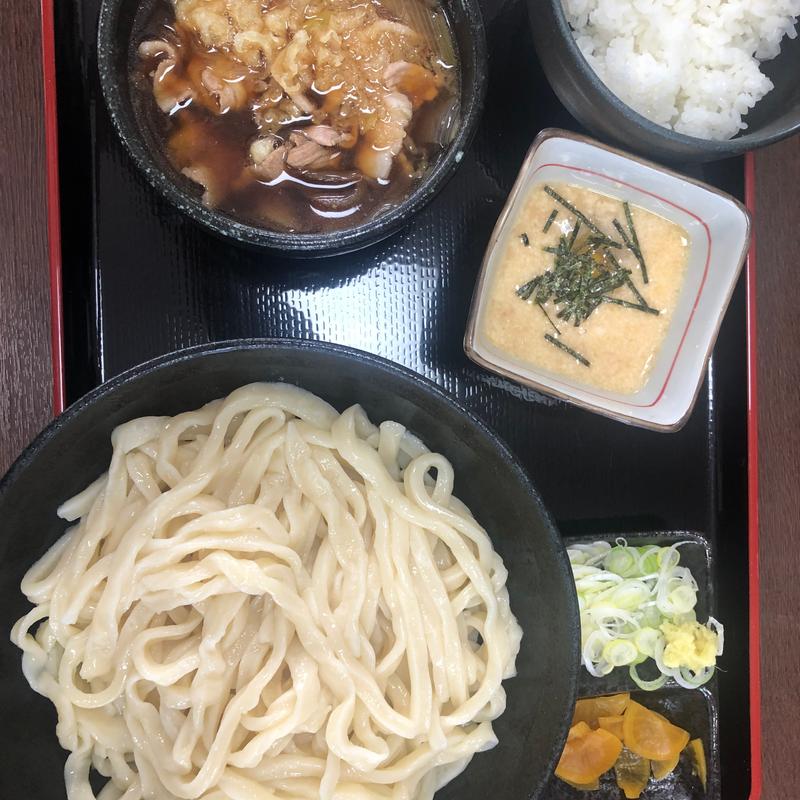 肉汁うどん　トロロセット(肉汁うどん 森製麺所 )