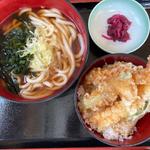 麺セット（ミニ天丼）(海鮮茶屋 濱膳 （かいせんぢゃや はまぜん）)