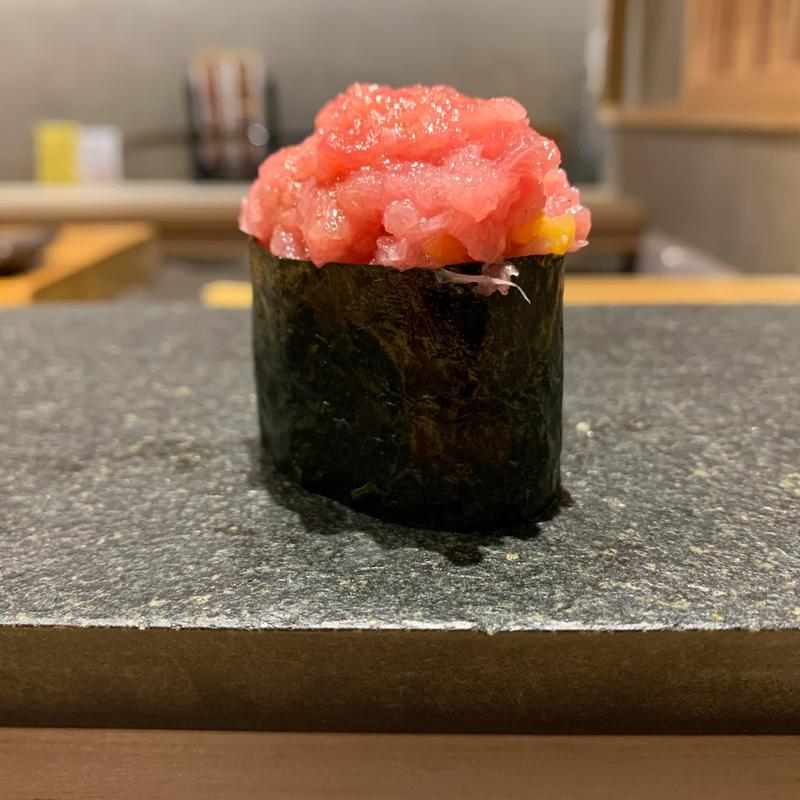 とろたく巻き(鮨一喜)