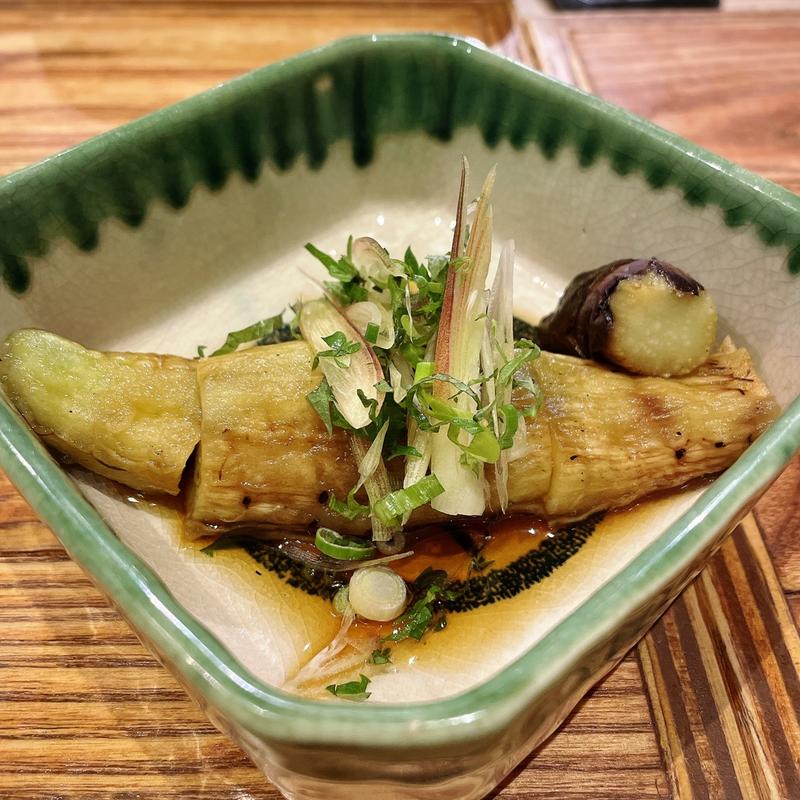 焼きナス 薬味ポン酢(風見堂 中目黒)