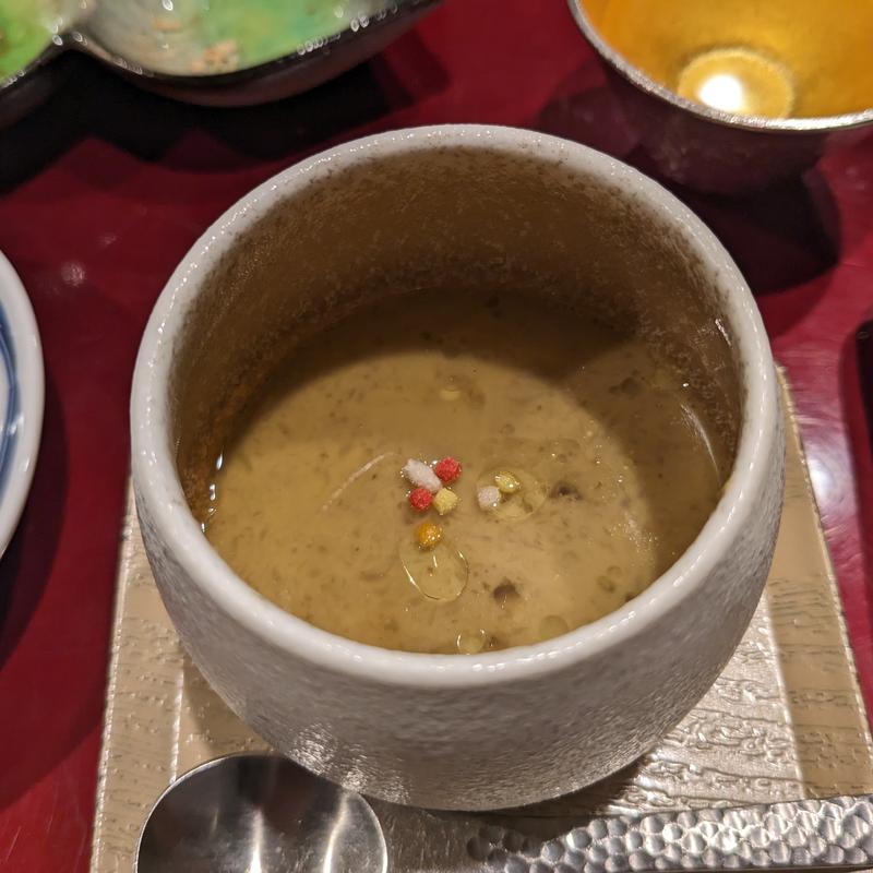 高坂鶏つくねと新ごぼうの茶碗蒸し(1000)