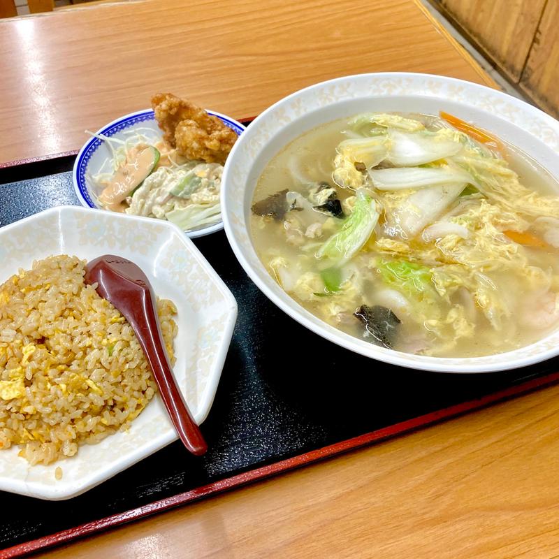 五目そばセット(幸梅軒)