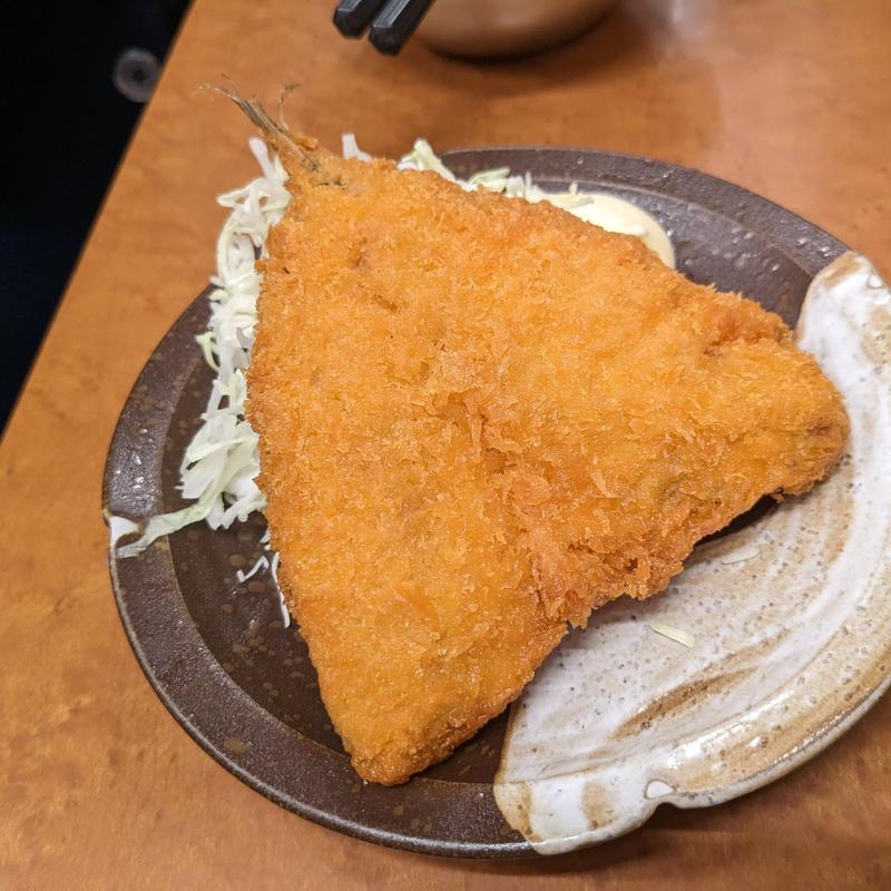 アジフライ(立呑処へそ 五反田店)