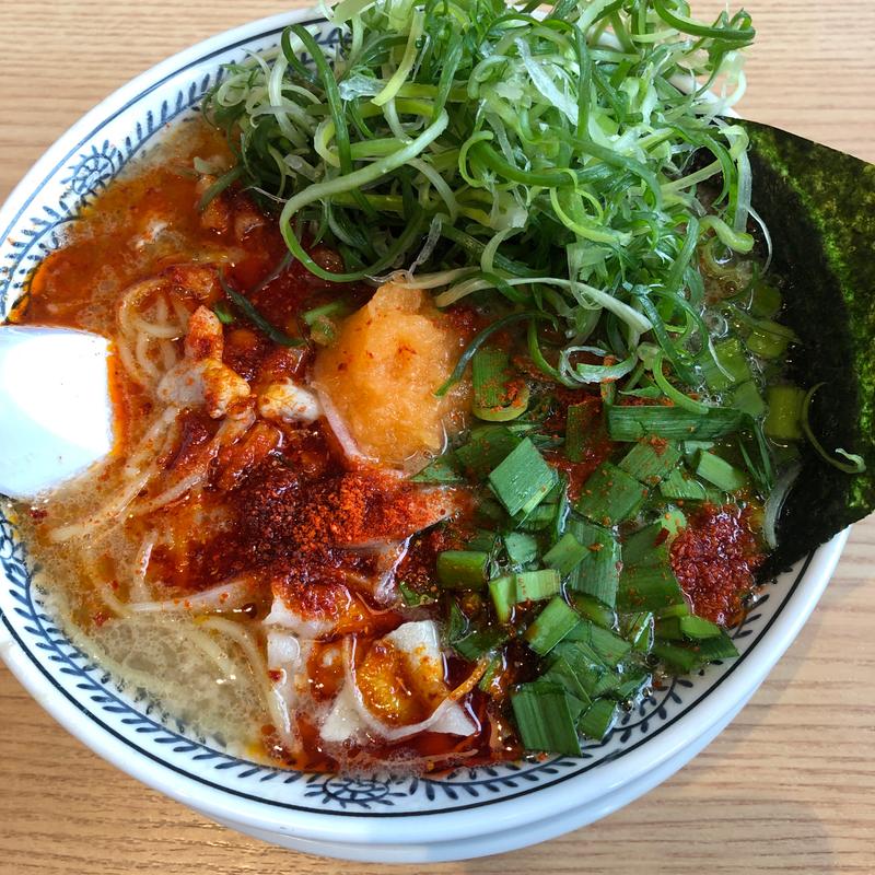 辛肉そば【ネギ】(丸源ラーメン)