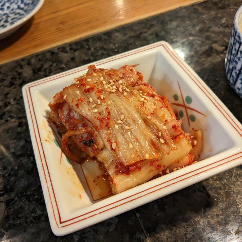 自家製白菜キムチ(焼肉問屋 じゅう兵衛 本店)