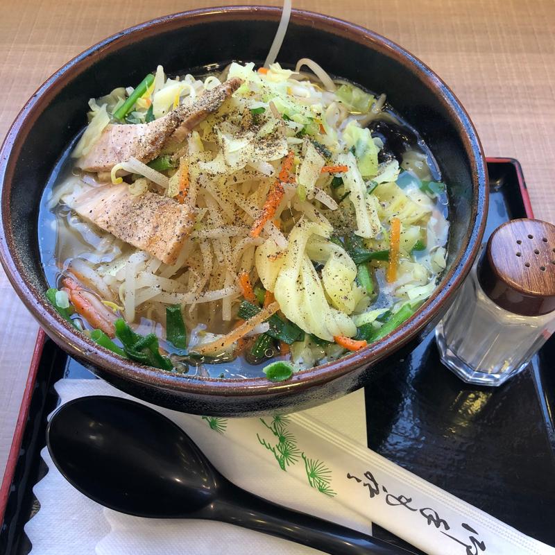 塩野菜ラーメン(八ヶ岳パーキングエリア（上り線）スナックコーナー （甲斐路亭）)