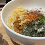 ヒーヒー辛ミンチの混ぜカレーうどん