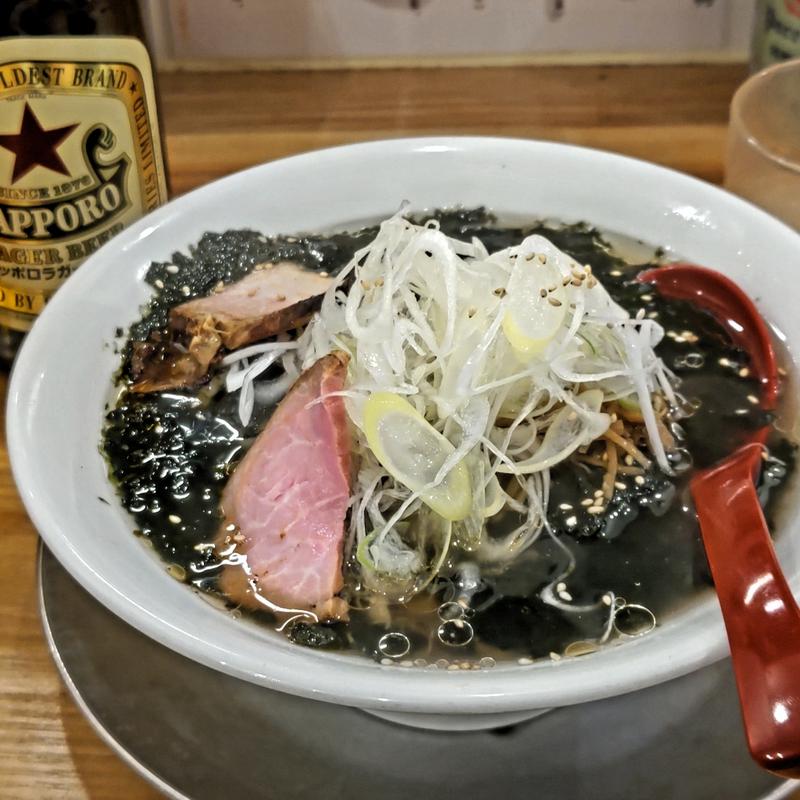 初摘み海苔の塩らーめん(麺や七彩)