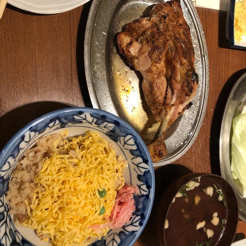 ひなどり　とりめしセット(骨付鳥一鶴 高松店)