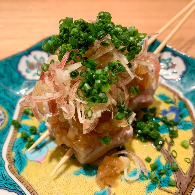 鰹と長芋の串焼き(虎ノ門 とだか)