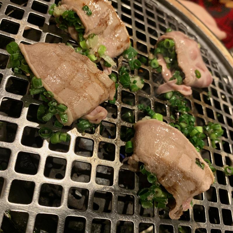 ねぎ塩たれのWタン(焼肉たれよし)