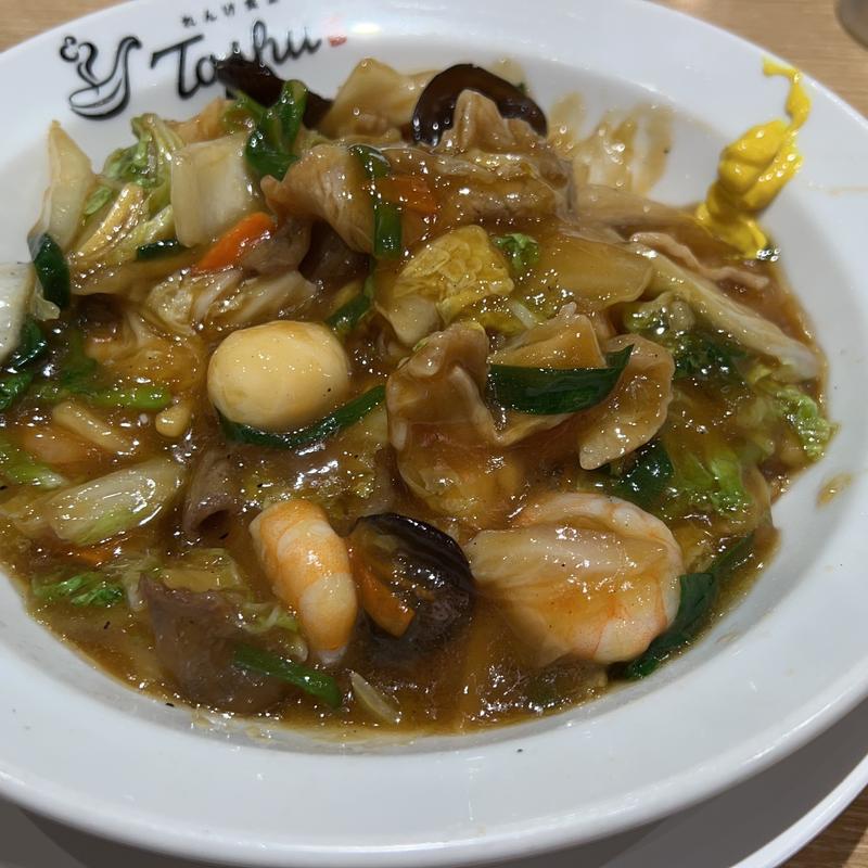 五目あんかけ焼きそば(れんげ食堂 Toshu 梅ヶ丘店)