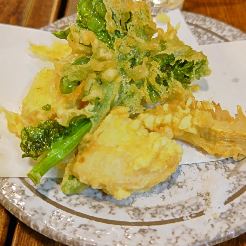 菜の花竹の子天ぷら(のげちゃん)