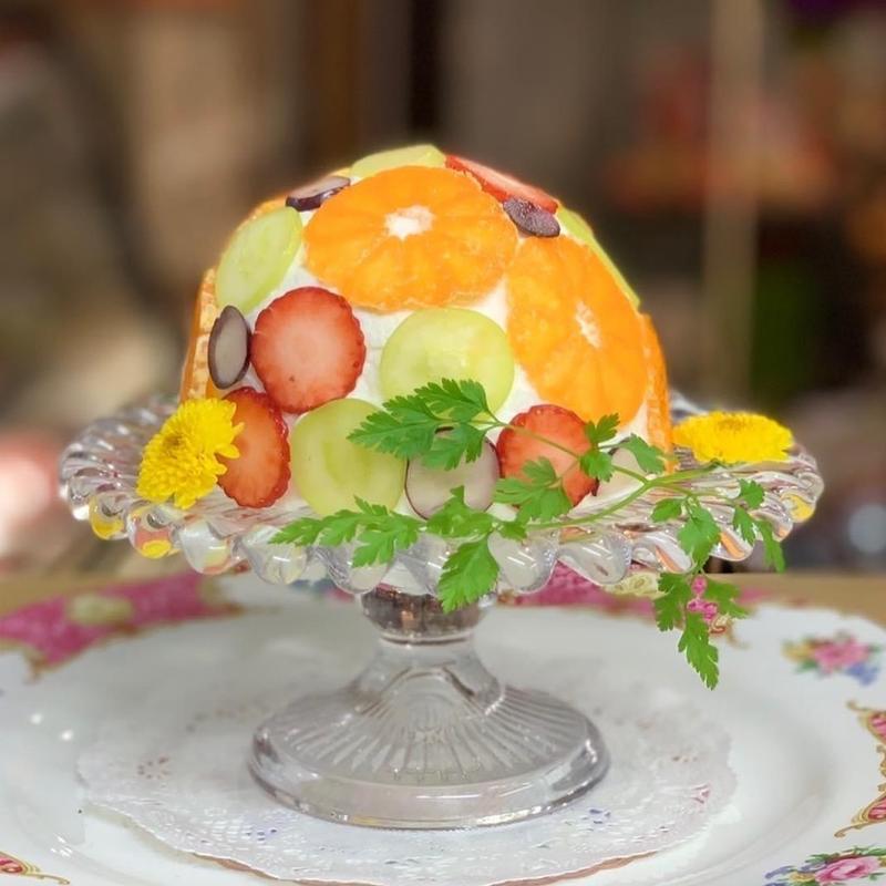 帽子ケーキ 季節のフルーツ(よろず茶屋444)