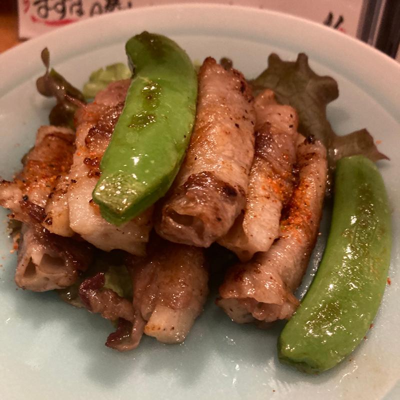 蓮根の豚肉巻き(遊助)