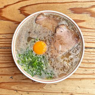 月見ラーメン(博多だるま 総本店)