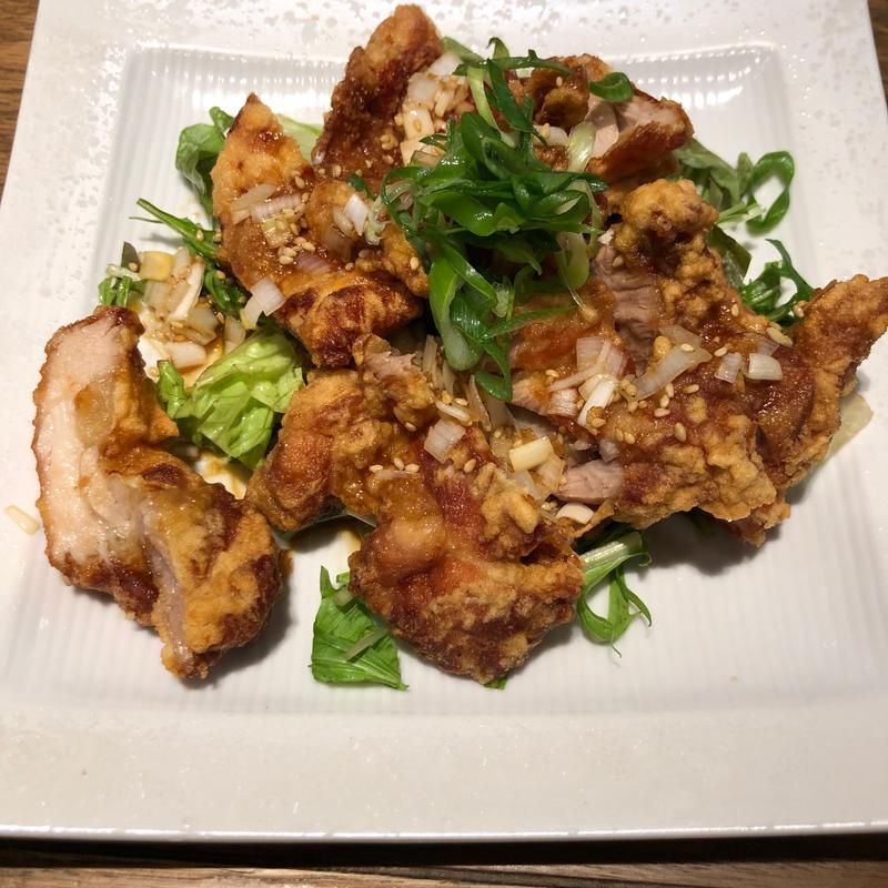 信玄鶏のサクサク油淋鶏(野田焼売店 頂)