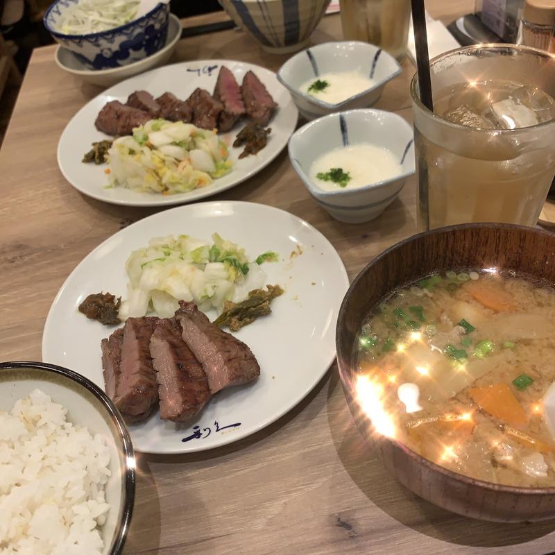 牛たん&芋煮定食(牛たん炭焼利久 名古屋駅ゲートタワープラザ店)