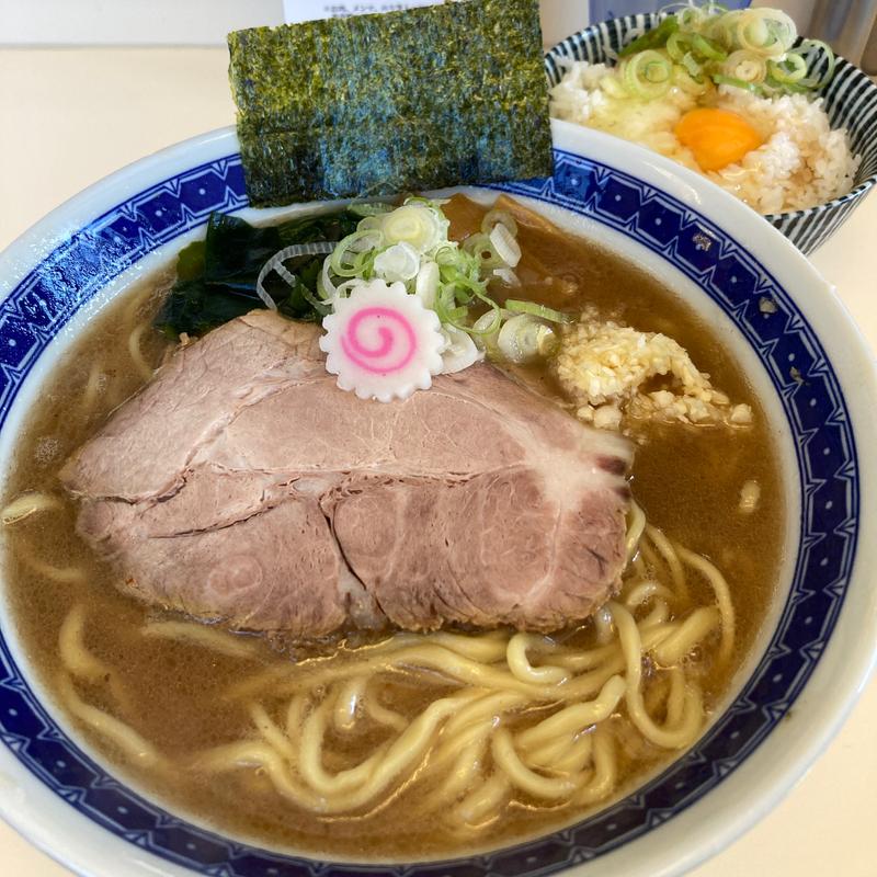 とんこつラーメン+TKG(二丁目ラーメン )