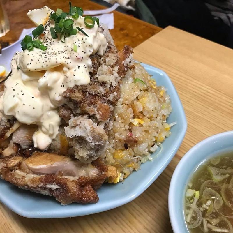 唐揚げ炒飯 タルタルソース(かし亀)