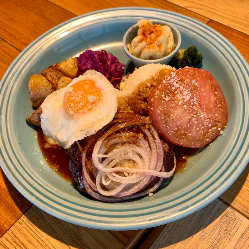 ハンバーグロコモコ(コナズ珈琲浜松)