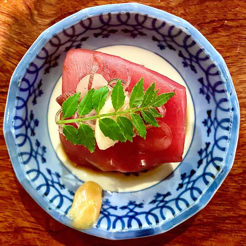 本鮪赤身 辛子醤油(酒峰)