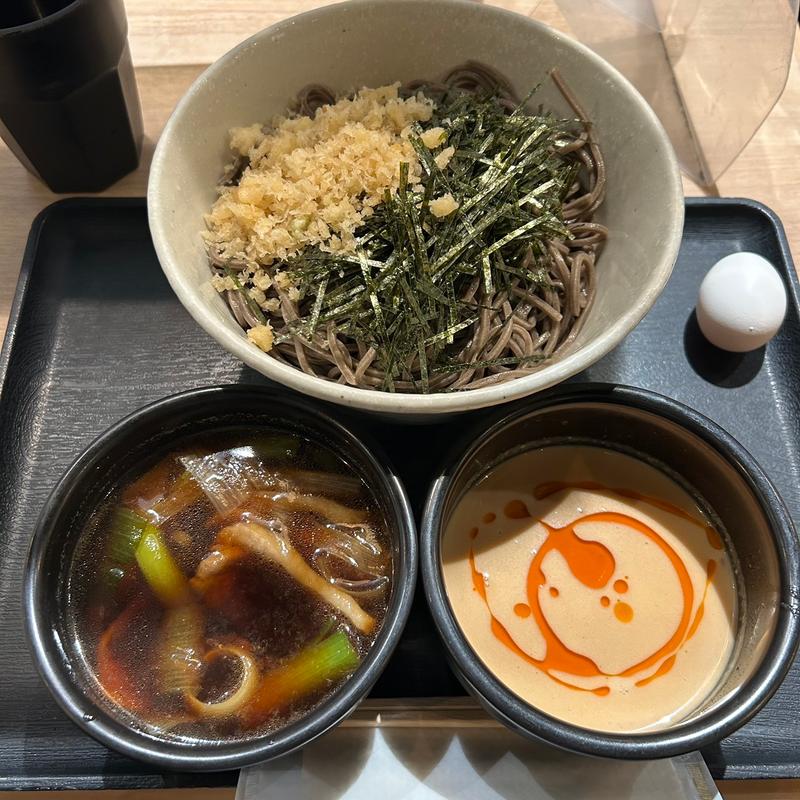 鴨そば大温つけ＋追加ごまだれ(俺のそば GINZA5)