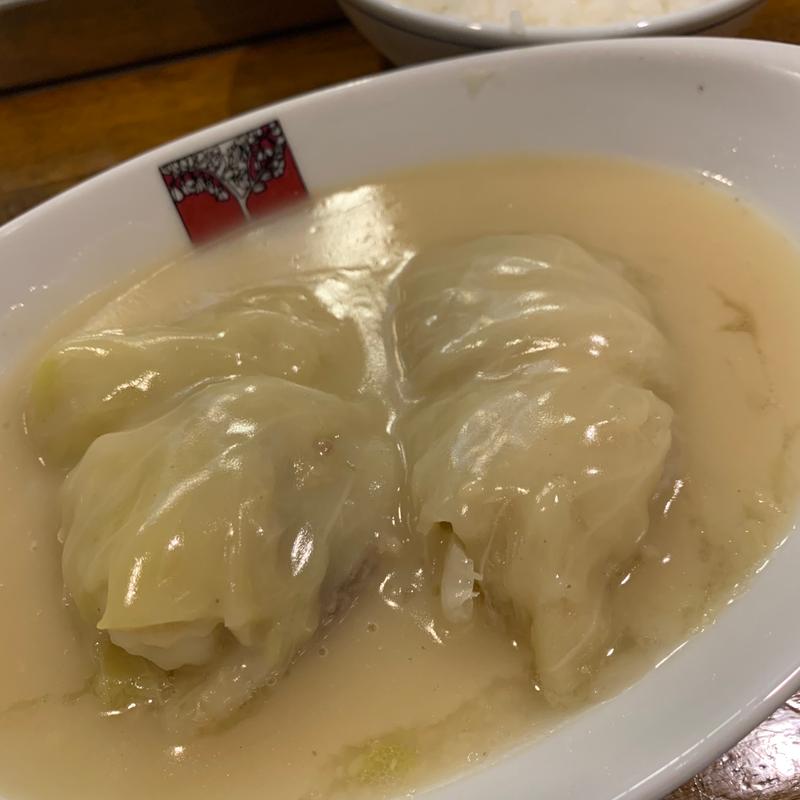 ロールキャベツシチュー2貫とご飯(洋食 アカシア 新宿本店)