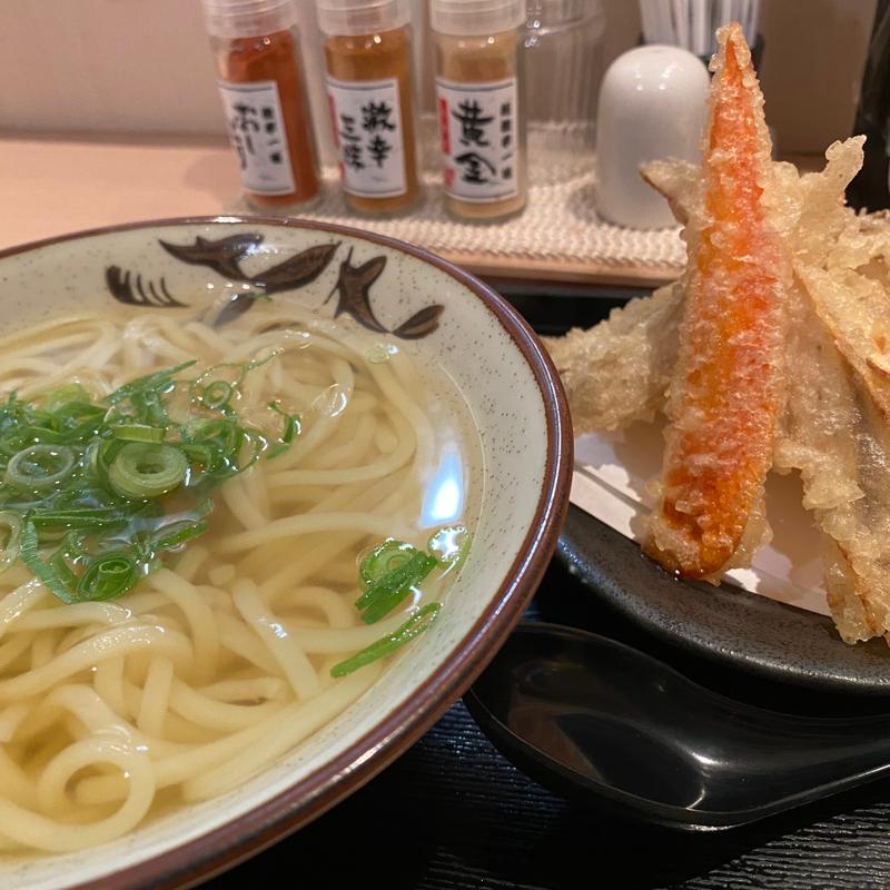 ごぼう天うどん(豊前うどん 武膳 福岡パルコ店)