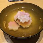 鯛の桜蒸し、桜麩の御椀(みこころや )
