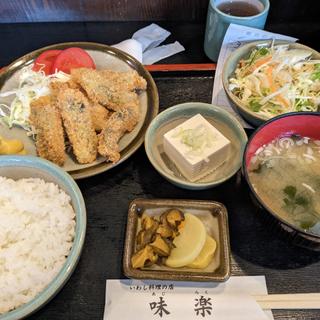 いわしフライ定食(いわし料理の店 味楽)