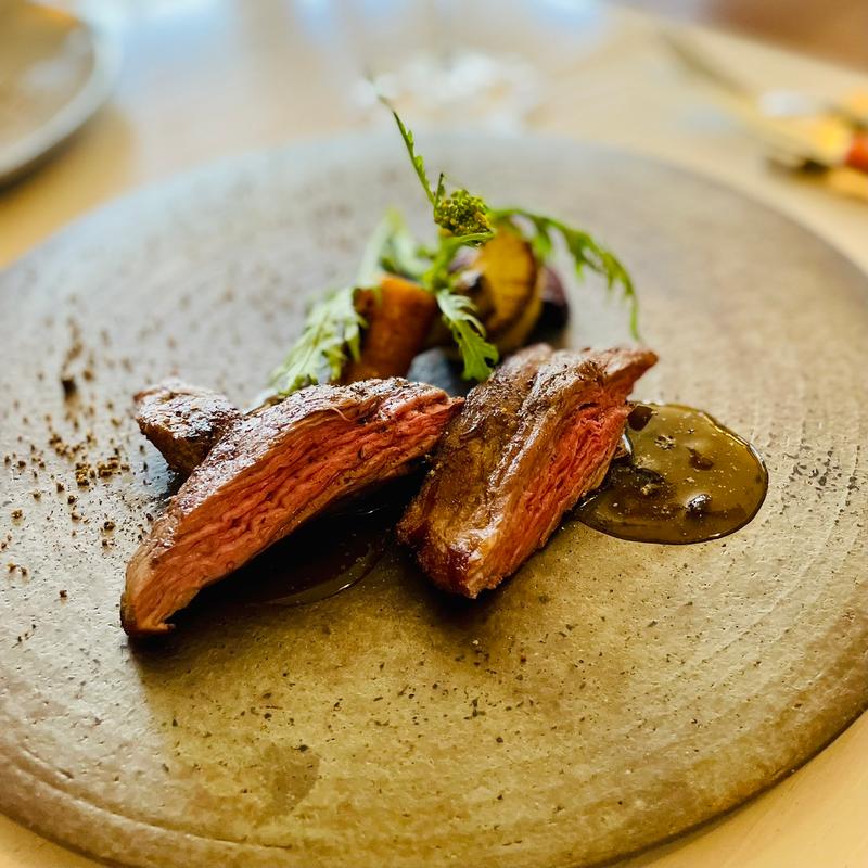 プリフィックスコース　グラスフェッドビーフのグリル(オーガニックグリル鵠沼海岸)